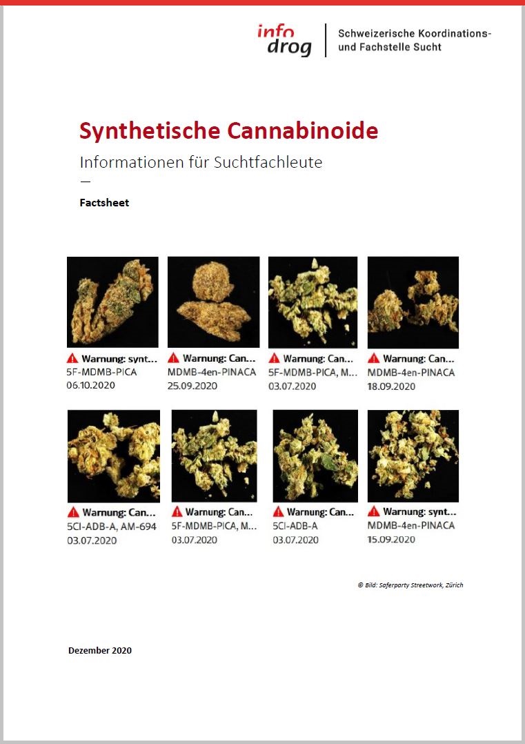 Synthetische Cannabinoide – Factsheet für Fachpersonen