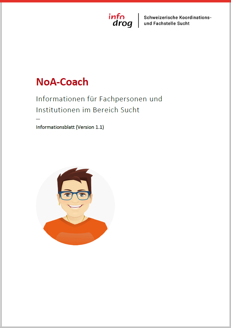 NoA-Coach – Informationsblatt für Fachpersonen und Institutionen im Suchtbereich