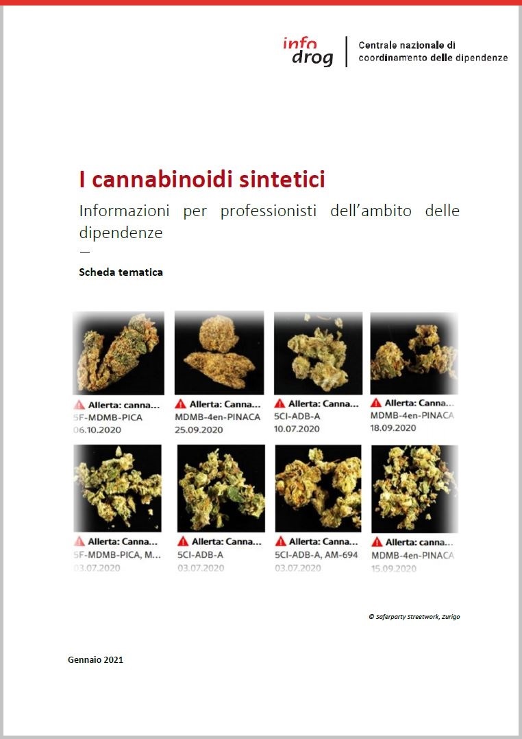 Cannabinoidi sintetici – scheda informativa per i professionisti